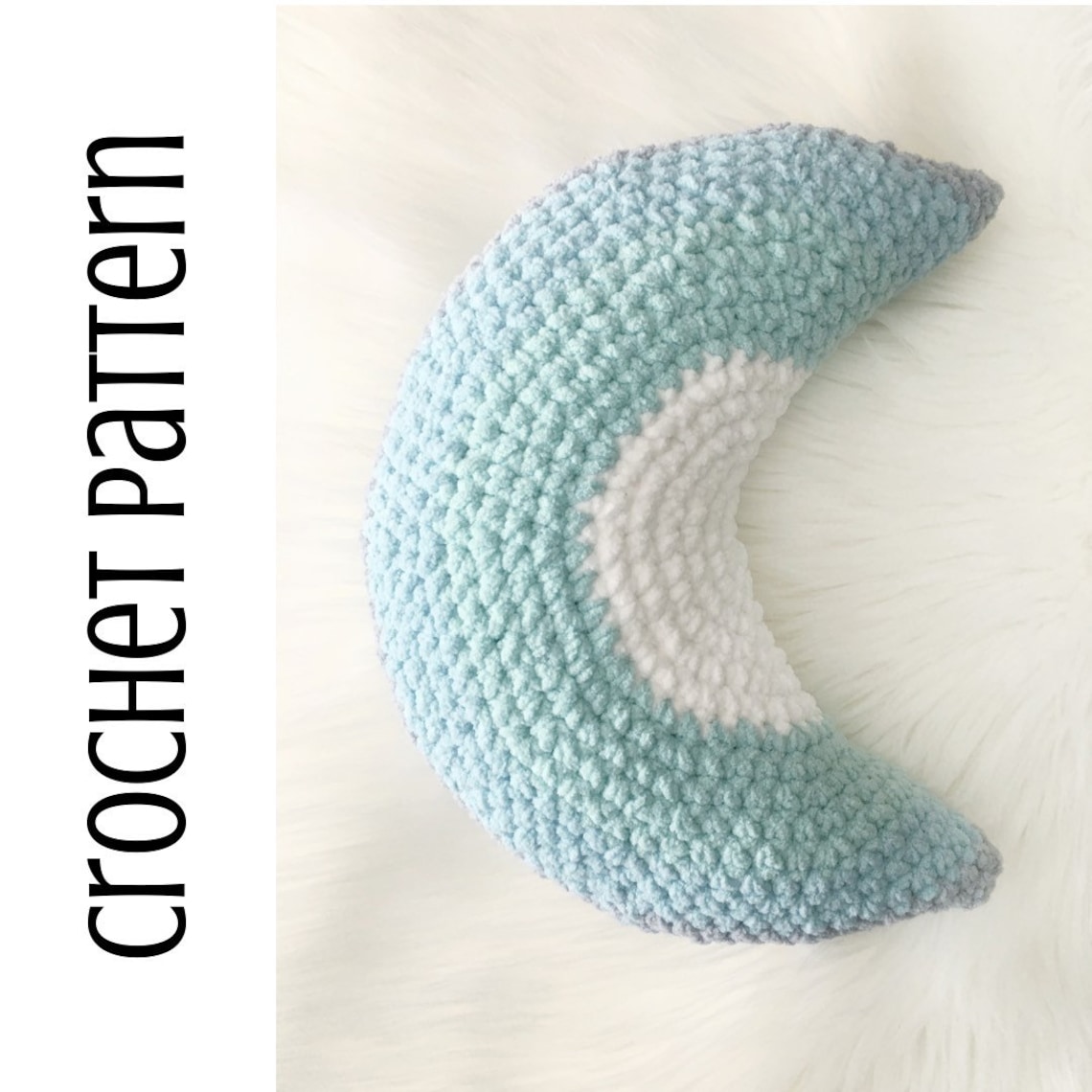 Crescent Moon Crochet Pattern PDF Crochet Pattern Crochet Etsy