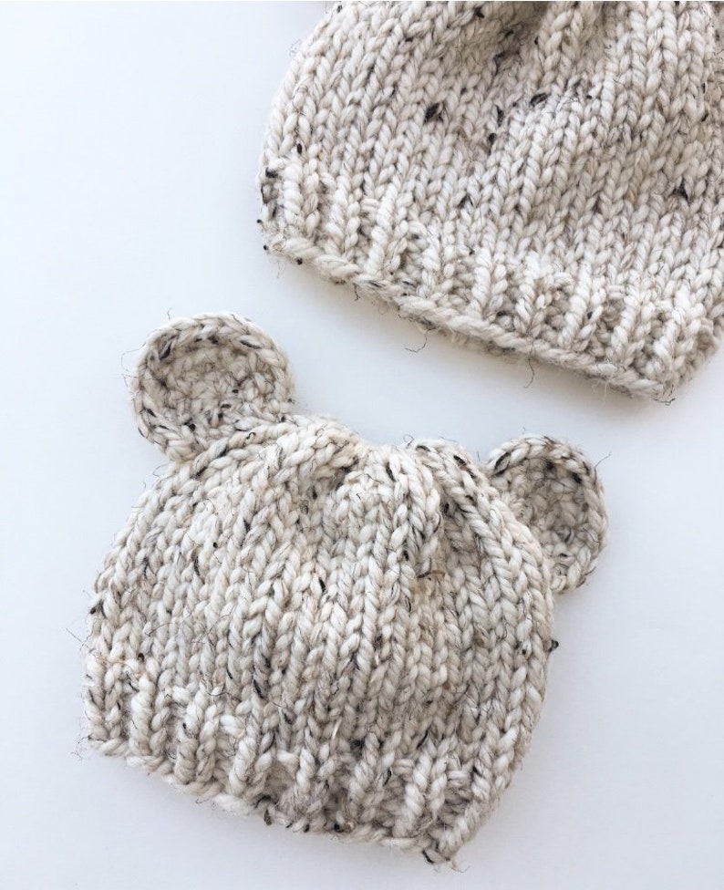 Knitting Pattern Knit Bear Hat Bear Cub Knit Hat Knitting PDF Pattern image 5