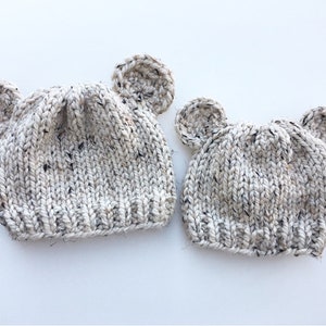 Knitting Pattern Knit Bear Hat Bear Cub Knit Hat Knitting PDF Pattern image 3