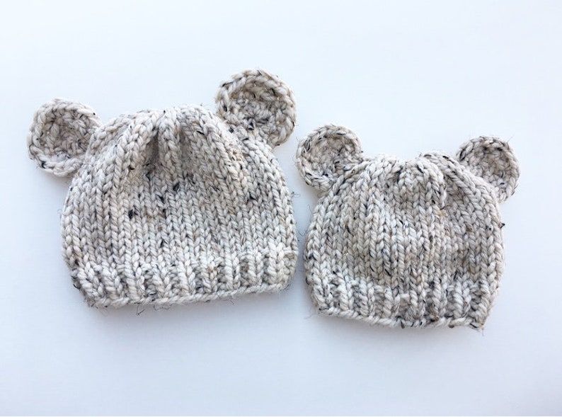 Knitting Pattern Knit Bear Hat Bear Cub Knit Hat Knitting PDF Pattern image 3