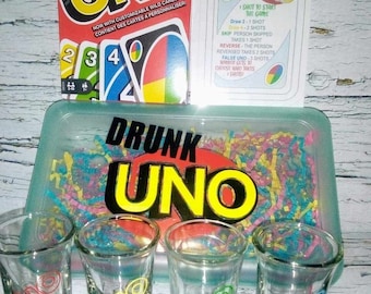 Drunk Uno Game, Drunk Uno Game Set, Drinking Games, Adult Card Games, Wedding Games, christmas gift , new year drinking games