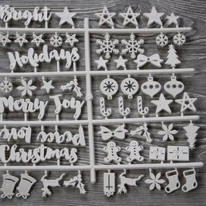 Letter Board Christmas Characters: Holiday Words & Designs