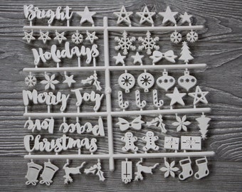 Letter Board Christmas Characters: Holiday Words & Designs