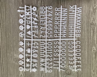 Letter Board Letters  |  450 Characters, Letters, & Numbers |  1 Inch In Size