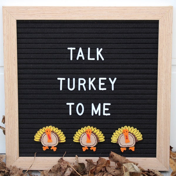 Accessoires pour tableau dinde en feutre - Décoration de Thanksgiving (paquet de 3)