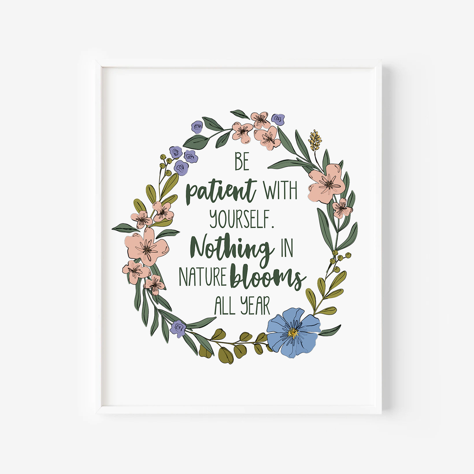 Be Patient With Yourself, Nothing in Nature Blooms All Year Quote