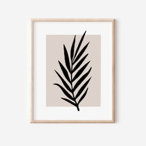 Neutral Botanical I Digital Art Print, Neutral Wall Art, Botanical Line Art, Minimalist Modern Bedroom Wall Decor, Nature Printable Art