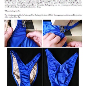 PDF Pattern 104c M V-Cut Bikini Posing Suit Bottom for Fitness & Bodybuilding Includes instructions image 5