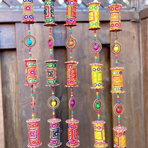 Handmade Indian Bell Wall Hanging: Boho Chic Home Decor