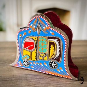 Serviettenhalter | LKW Art Chamak Patti Design | Einzigartige Wohnkultur | Handgemachtes Tisch Accessoire | Perfektes Geschenk für alle