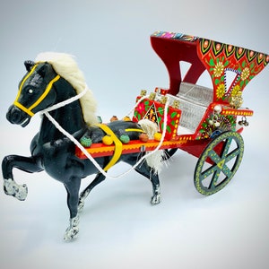 Hand Painted Truck Art Horse & Camel Carriage (Taanga)