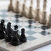 Vintage Marble Chess Set 15' & 16'