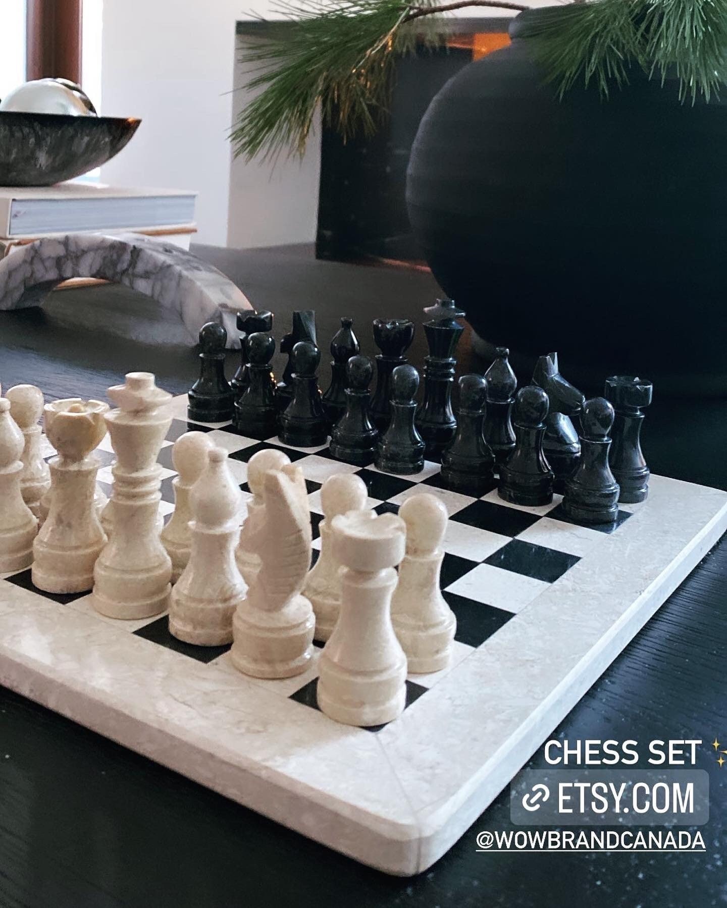 Vintage Marble Chess Set 15 - Etsy