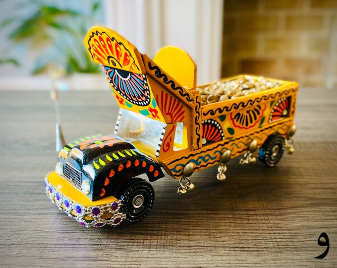 Handmade Handpainted Wooden Truck Art: Rustic Kids Room Decor