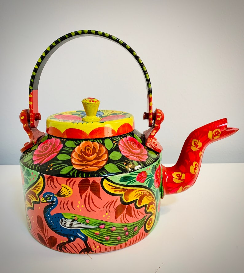 Truck Art Hand Painted Teapot Etsy