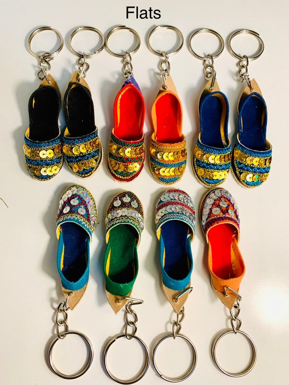 Handmade Sandal Keychains Set: Beach Decor, Summer Accessories