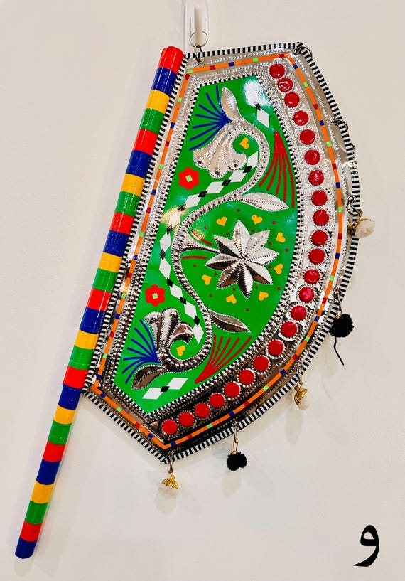 Handmade Wall Hanging Fan: Home Decor | Truck Art Style