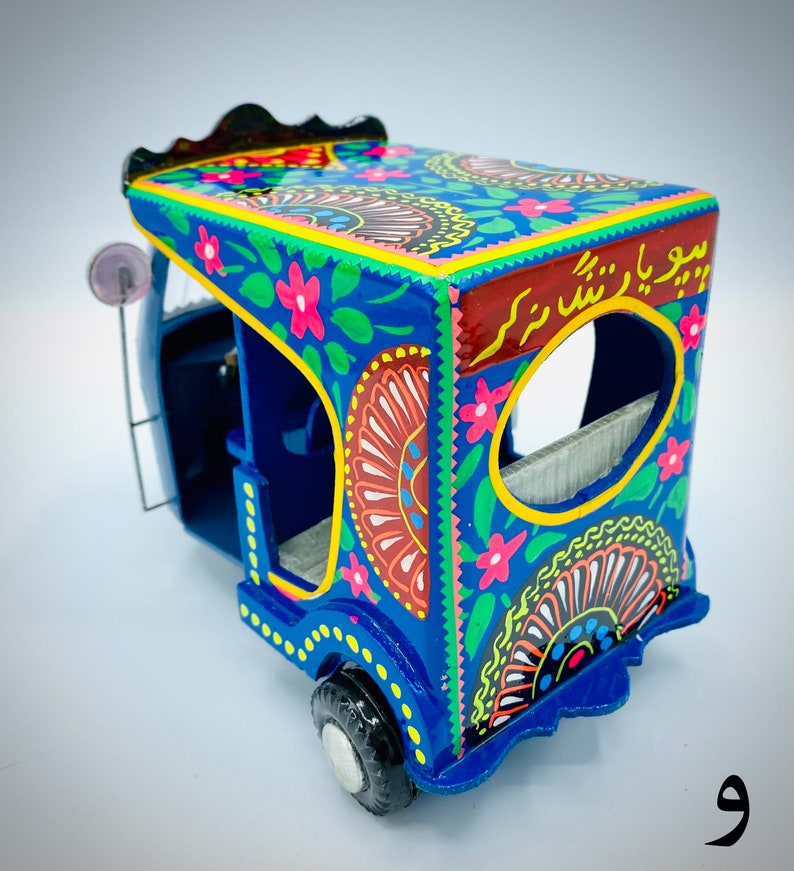 Handmade Rickshaw Art: Medium Home Decor | Colorful Painted - Etsy