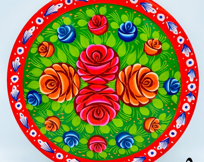 Hand Painted Truck Art Tray 12" | Decorative Serving Tray | Unique Home Decor | Gift Idea for Art Lovers & Collectors