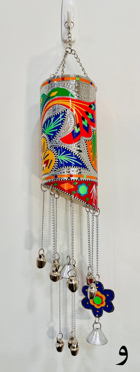 Handmade Truck Art Wind Chime: Garden Decor