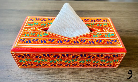 Handmade Wooden Tissue Box: Home Decorative Swati Art