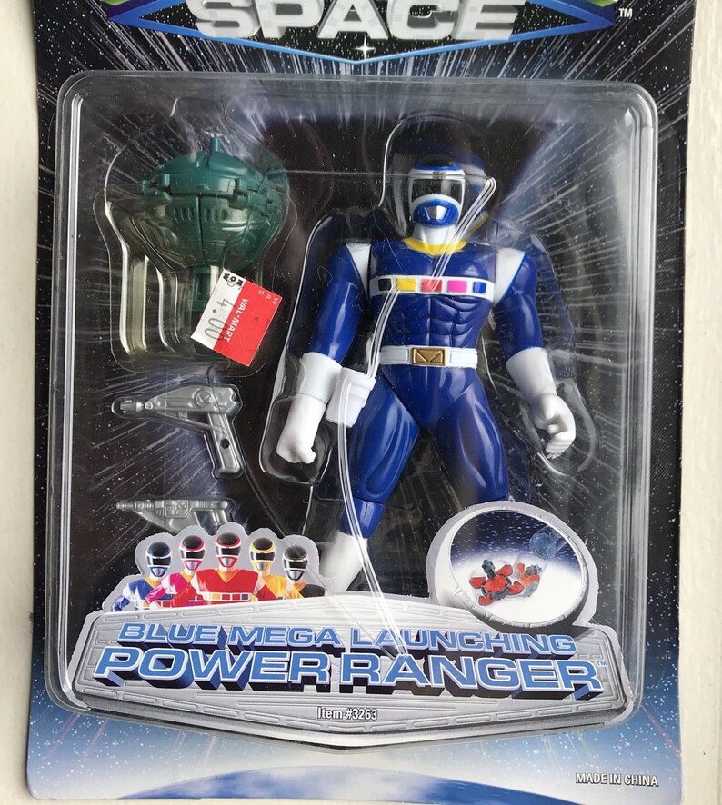 Saban/'s Power Rangers In Space Blue Mega Launching Power Ranger NEW 1997 Bandai
