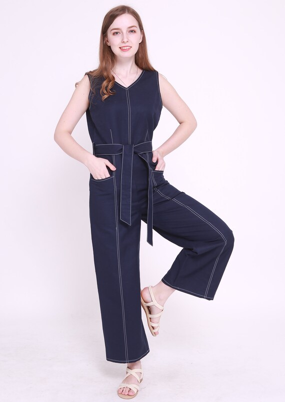 linen jumpsuit etsy