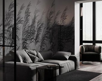 Peel & Stick Cane Wallpaper: Boho Woven Texture Removable Wall Mural #L26
