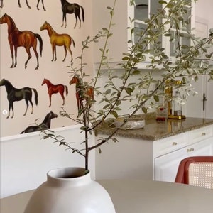 Horses Beige - Wallcolors - Vintage Wallpapers - Kitchen decor