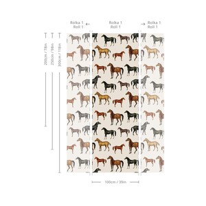 Horses Beige - Wallcolors - Vintage Wallpapers
