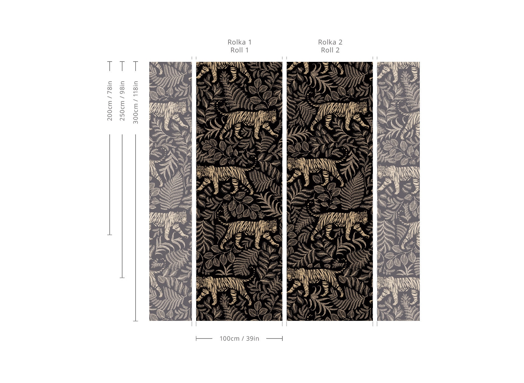 Vintage behang, gecamoufleerde tijger, vintage dieren, wilde katten,  verwijderbare muurschildering, kamerdecoratie || #V33 - Etsy België, image size:1720x1257