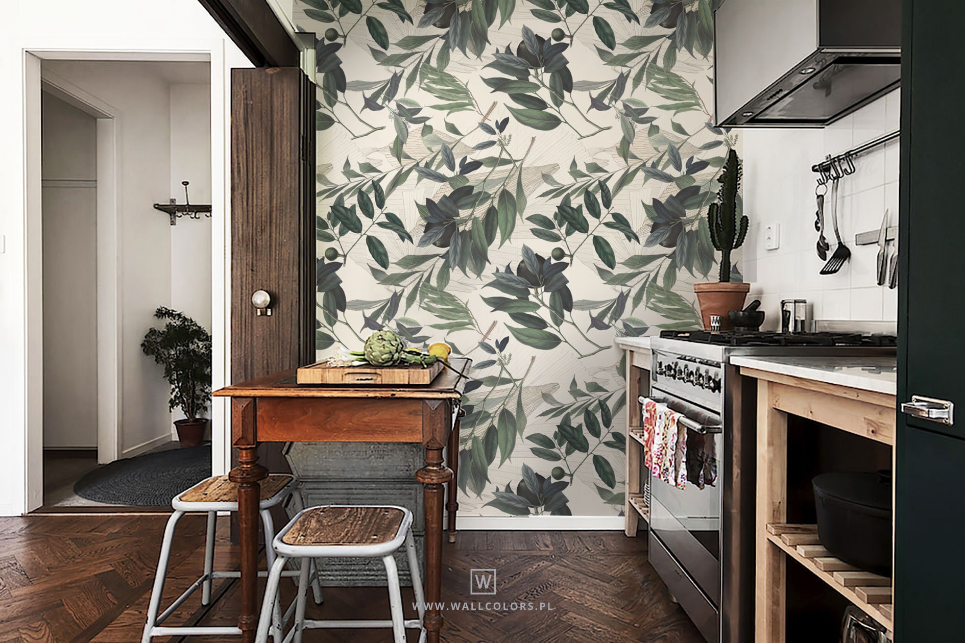 Background Vintage Kitchen Wallpaper - Kitchen Ideas