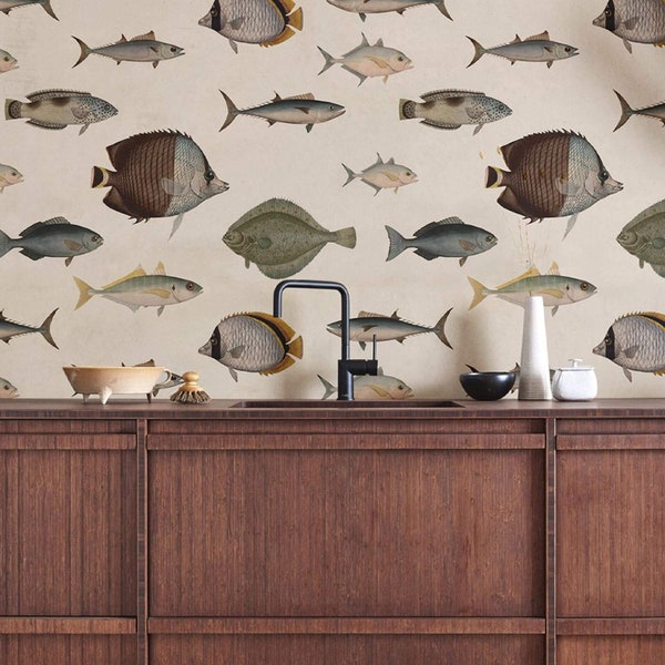 Fish Wallpaper Etsy
