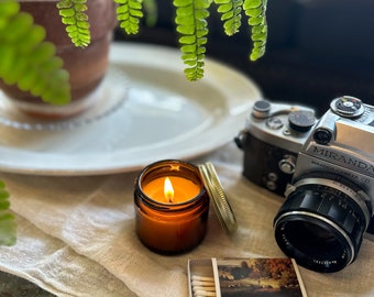 mini hand-poured beeswax candle | natural