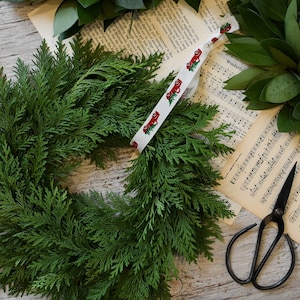 mini fresh cedar wreath