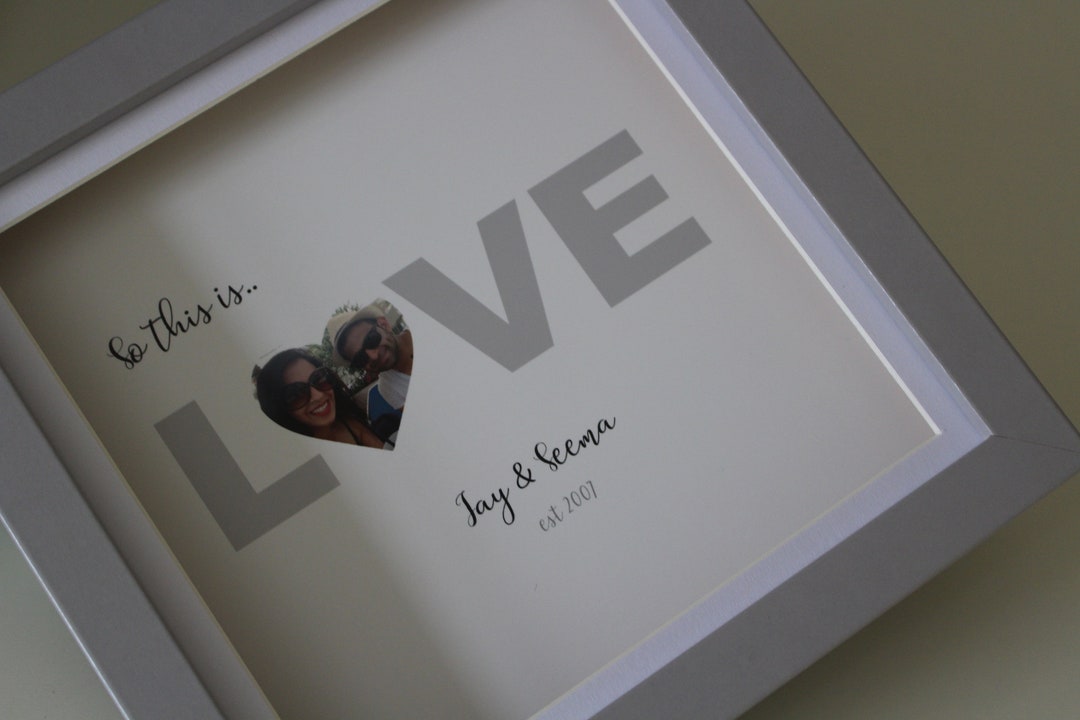 Valentines Personalised Love Frame - Etsy