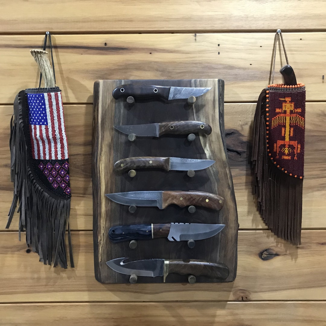 Knife Display Wood,knife Holder,knife Display Handmade,pocket Knife