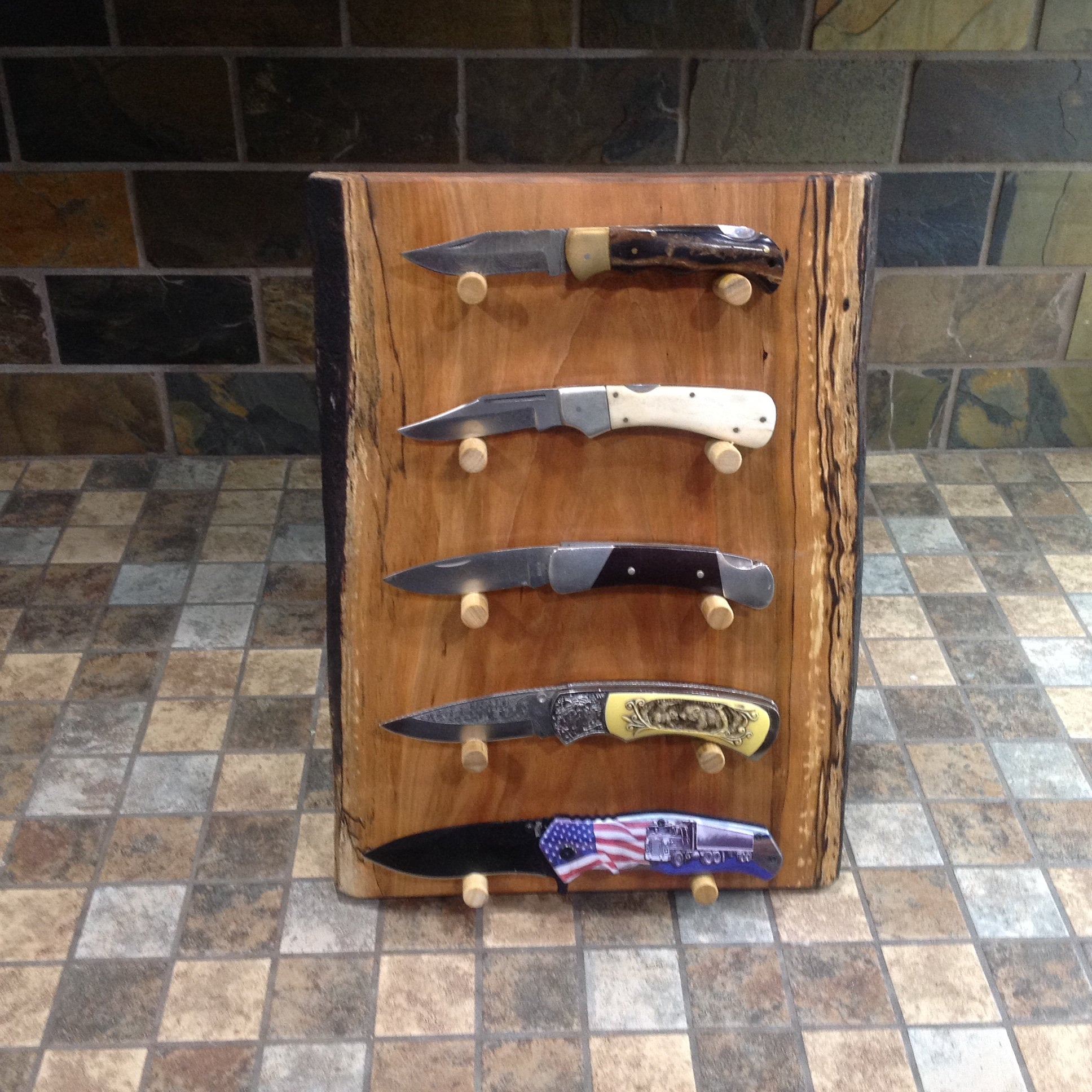 Rustic Knife Display Knife Display Rustic,knife Display,knife Display Handmade,unique Knife ...