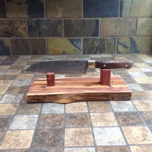 Knife display rustic, knife holder,knife display wood, Knife display handmade, pocket knife display,Knife holder unique, knife stand wood