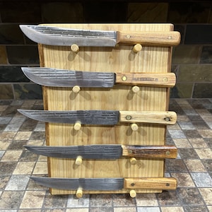 Knife display rustic, Large knife display,knife display handmade, Unique knife display, Knife wall display rustic, Pocket knife display