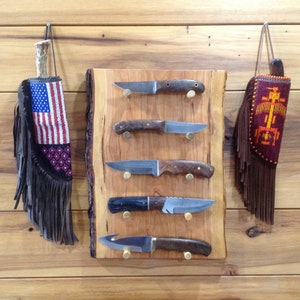 Knife display rustic,Knife display,knife display handmade,Unique knife display, Knife wall display rustic, Pocket knife display