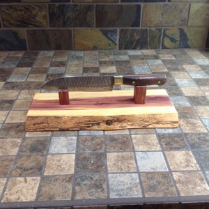 Knife display rustic, knife holder,knife display wood, Knife display handmade, pocket knife display,Knife holder unique, knife stand wood