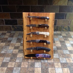 Knife Display Rustic,knife Display,knife Display Handmade,unique Knife ...