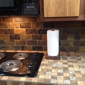 Paper towel holder,wooden paper towel holder,kitchen towel holder,unique paper towel holder,butcher block paper towel holder