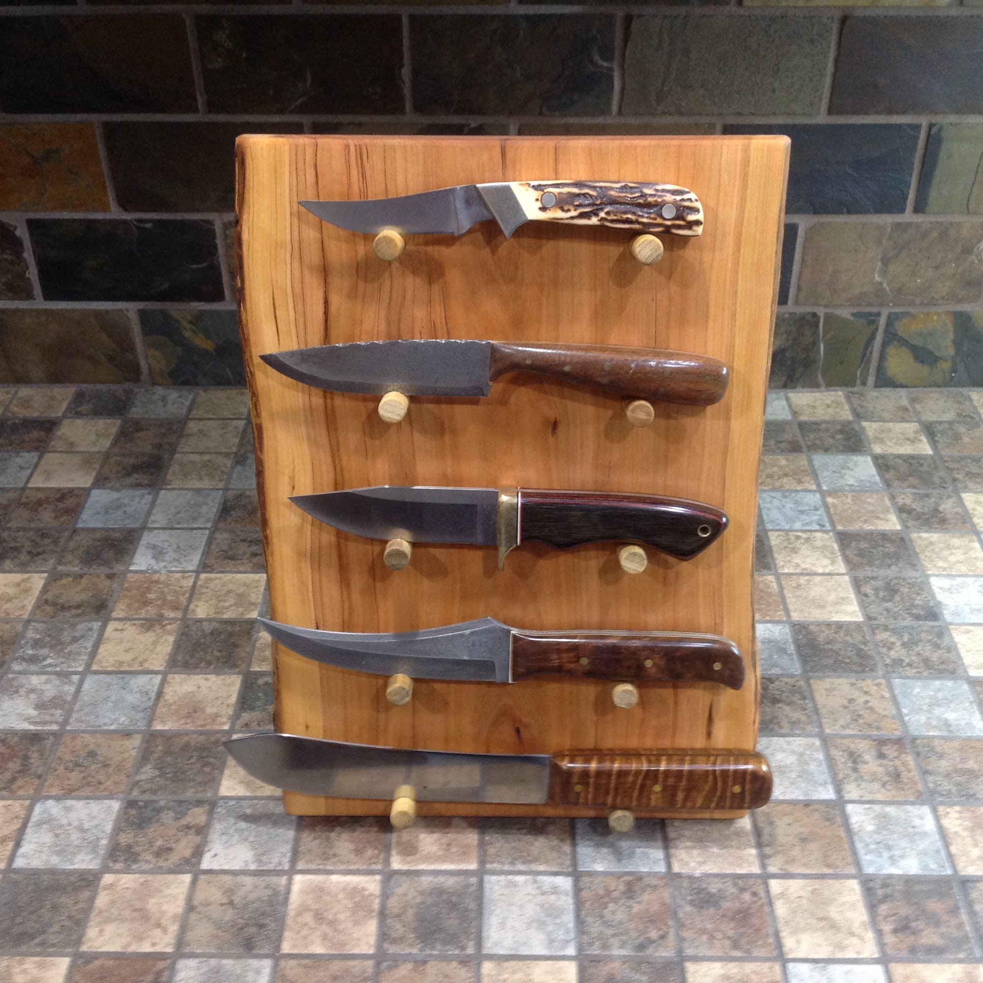 Rustic Knife Display Knife Display Rustic,knife Display,knife Display Handmade,unique Knife ...