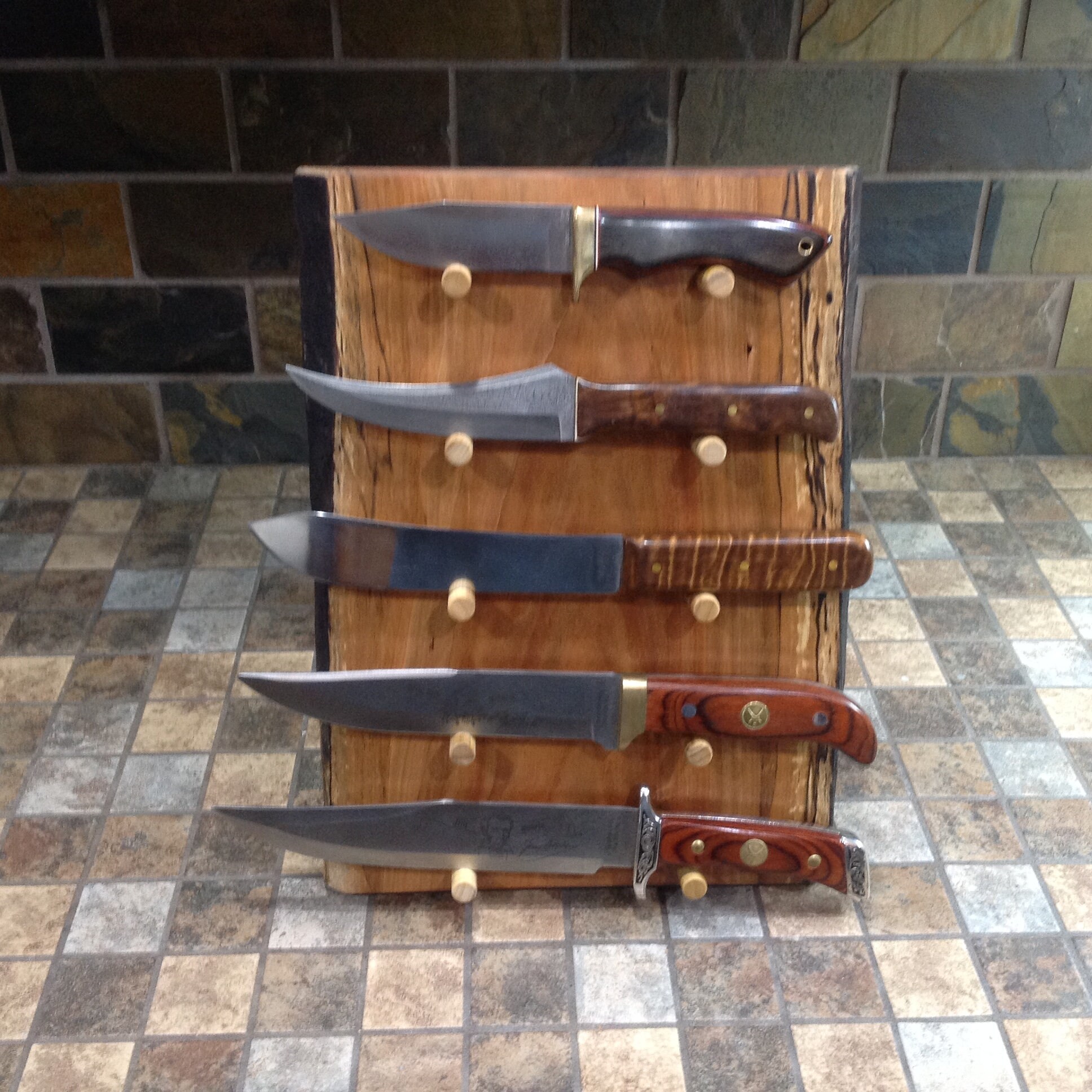 Rustic Knife Display Knife Display Rustic,knife Display,knife Display Handmade,unique Knife ...