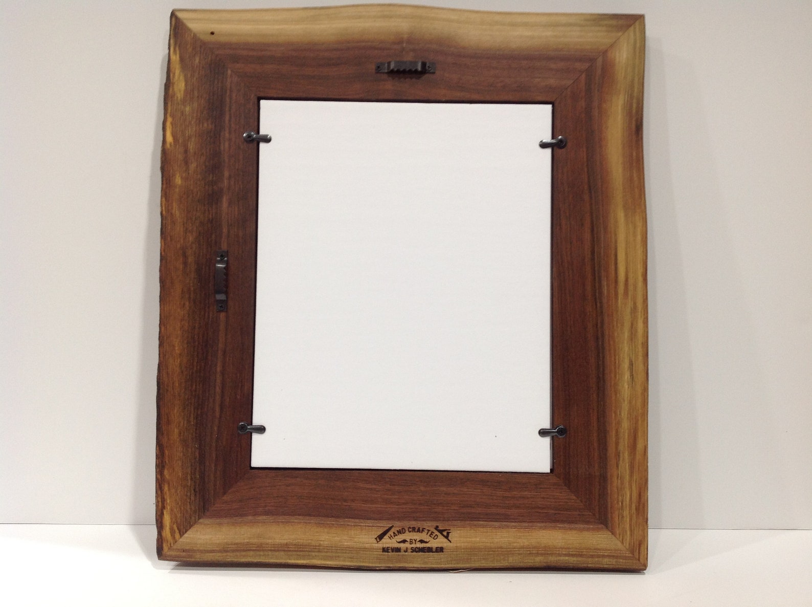 8x10 Walnut Picture Frame Live Edge Frame 8x10 Walnut Etsy