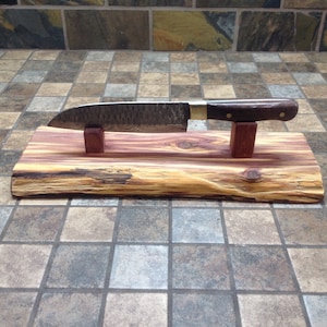 Knife display rustic, knife holder,knife display wood, Knife display handmade, pocket knife display,Knife holder unique, knife stand wood