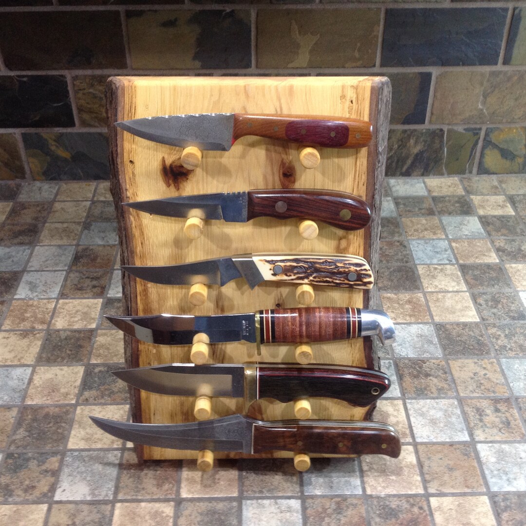 Knife Display Rustic,unique Knife Display, Wood Knife Display, Rustic