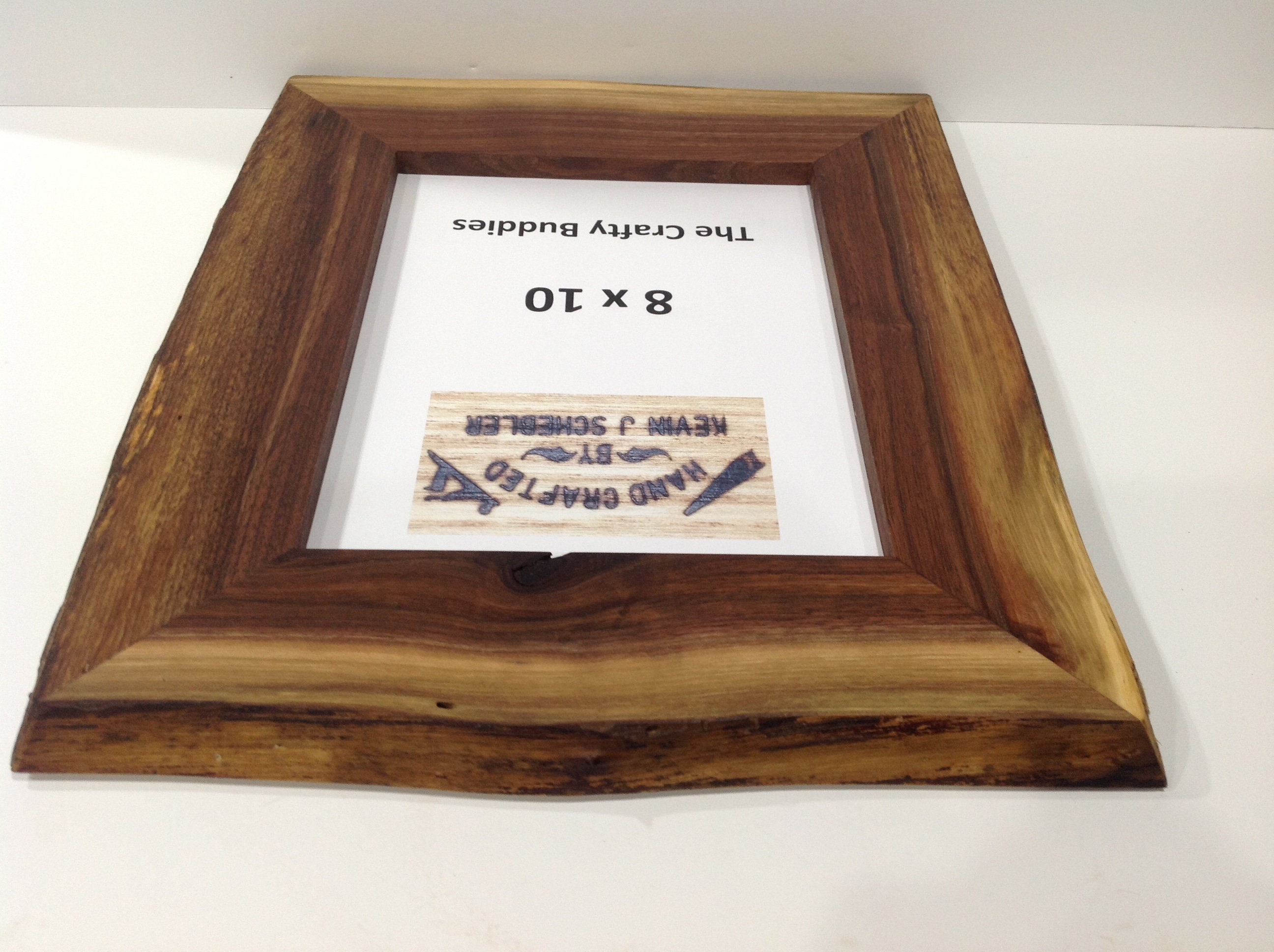 8x10 walnut picture frame live edge frame 8x10 walnut Etsy